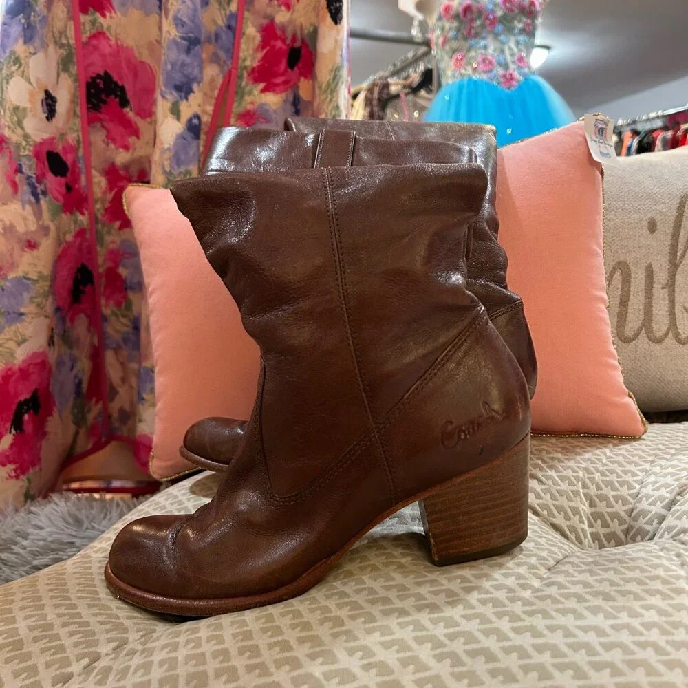 Coach Fayth Leather Riding Boots - Picture 2 of 5